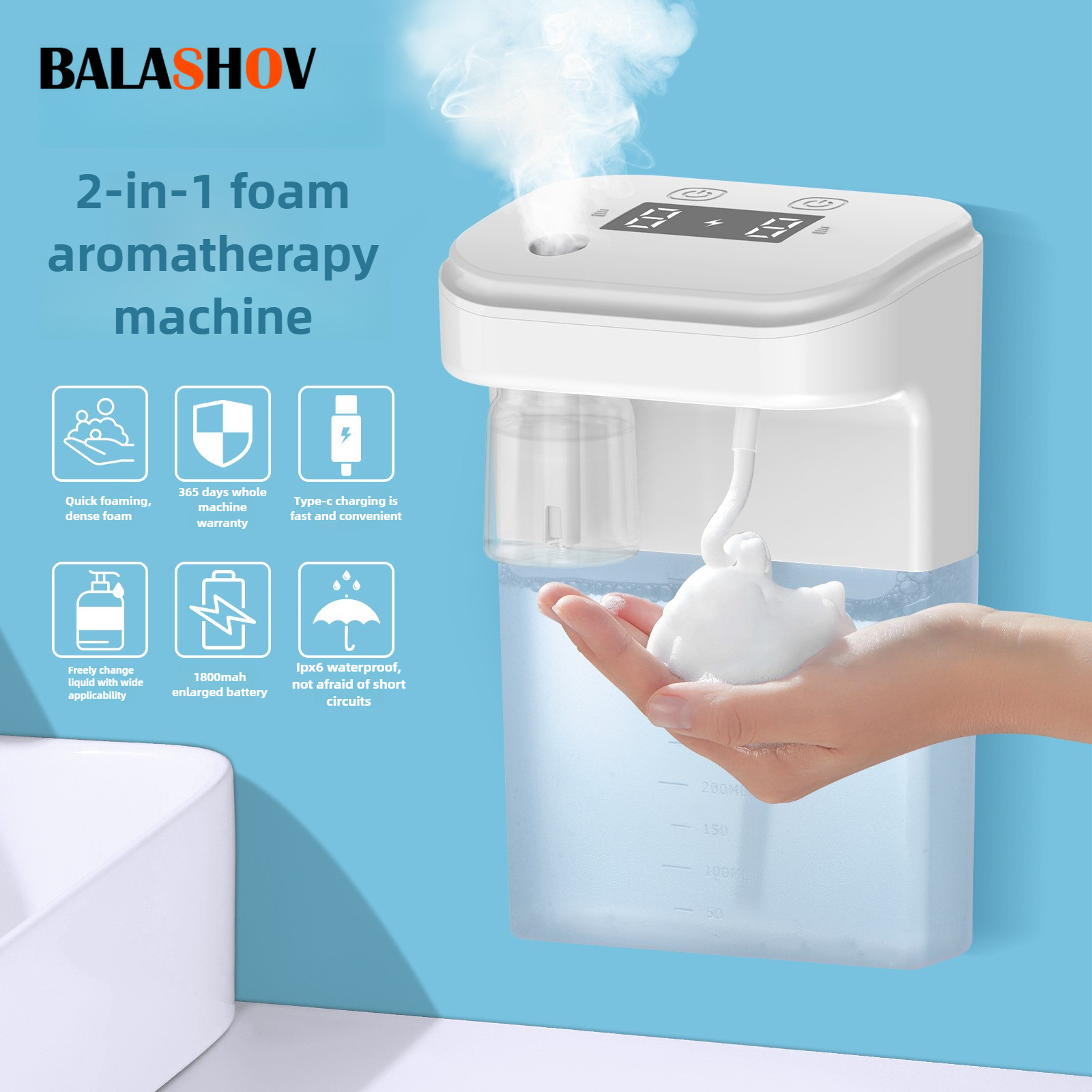 Soap Making Workshop - Automatic Soap Dispenser Foam Dispenser 2-in-1