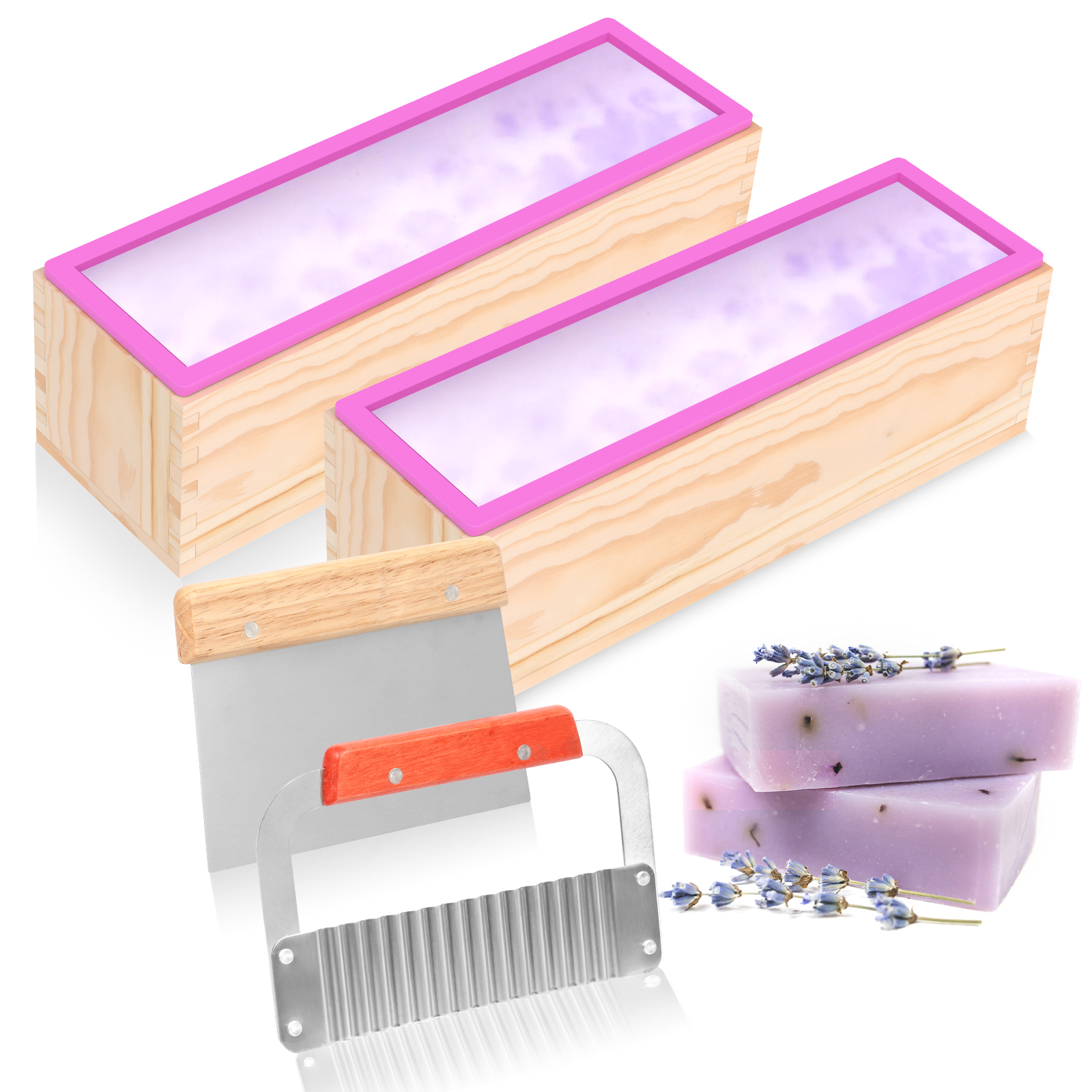 Soap Making Diy Kit - 1Set Soap Making Mold Heat Resistant
