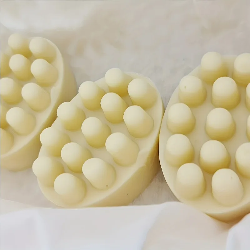 Soap Making Ideas - 1/3PCS-3D Handmade Silicone Soap Mold Massage