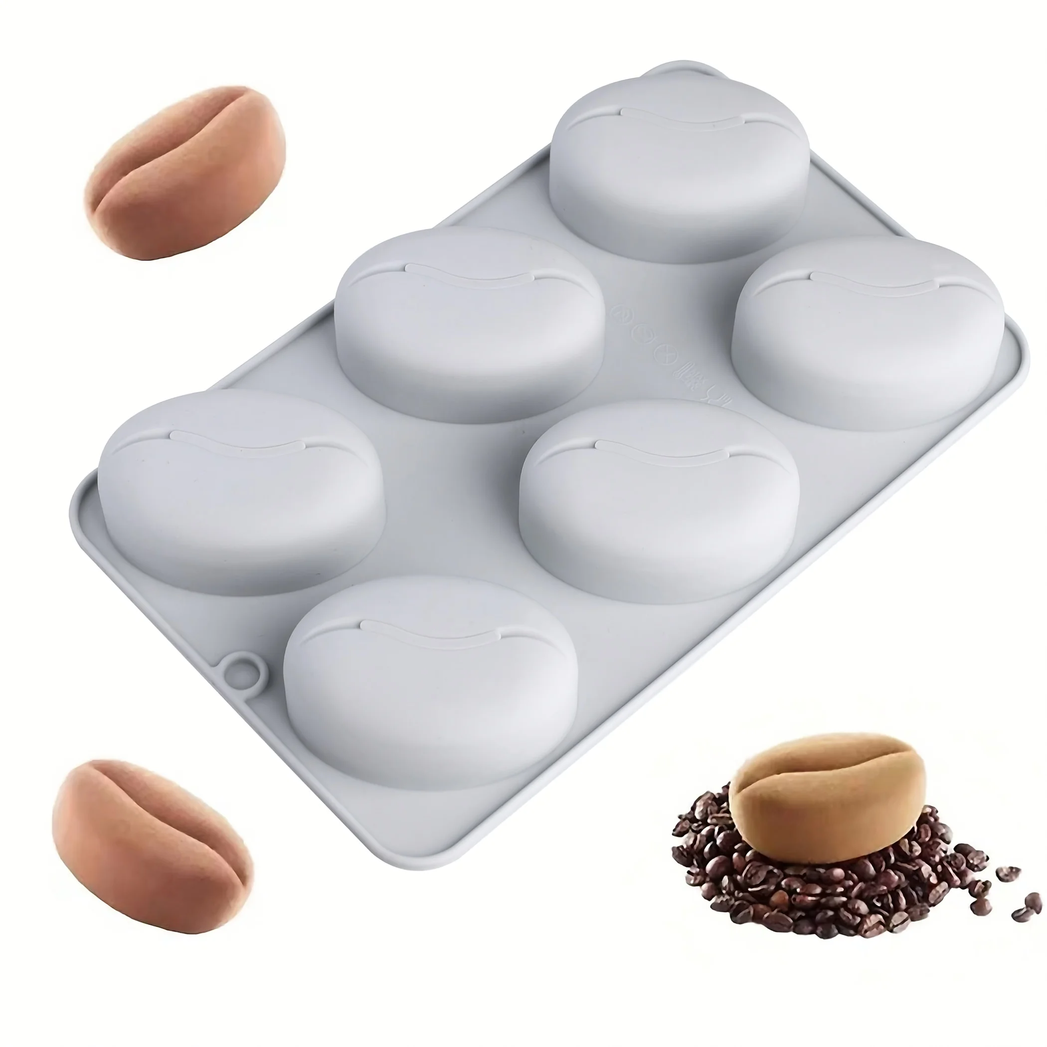 Soap Making Ideas - Silicone Mold for Coffee Beans-A Non-Stick