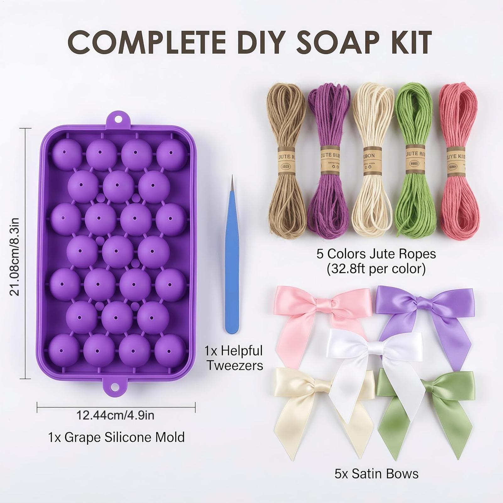 DIY Soap Making Kit Grape Soap - مراجعة Soap Making Ideas وسعره