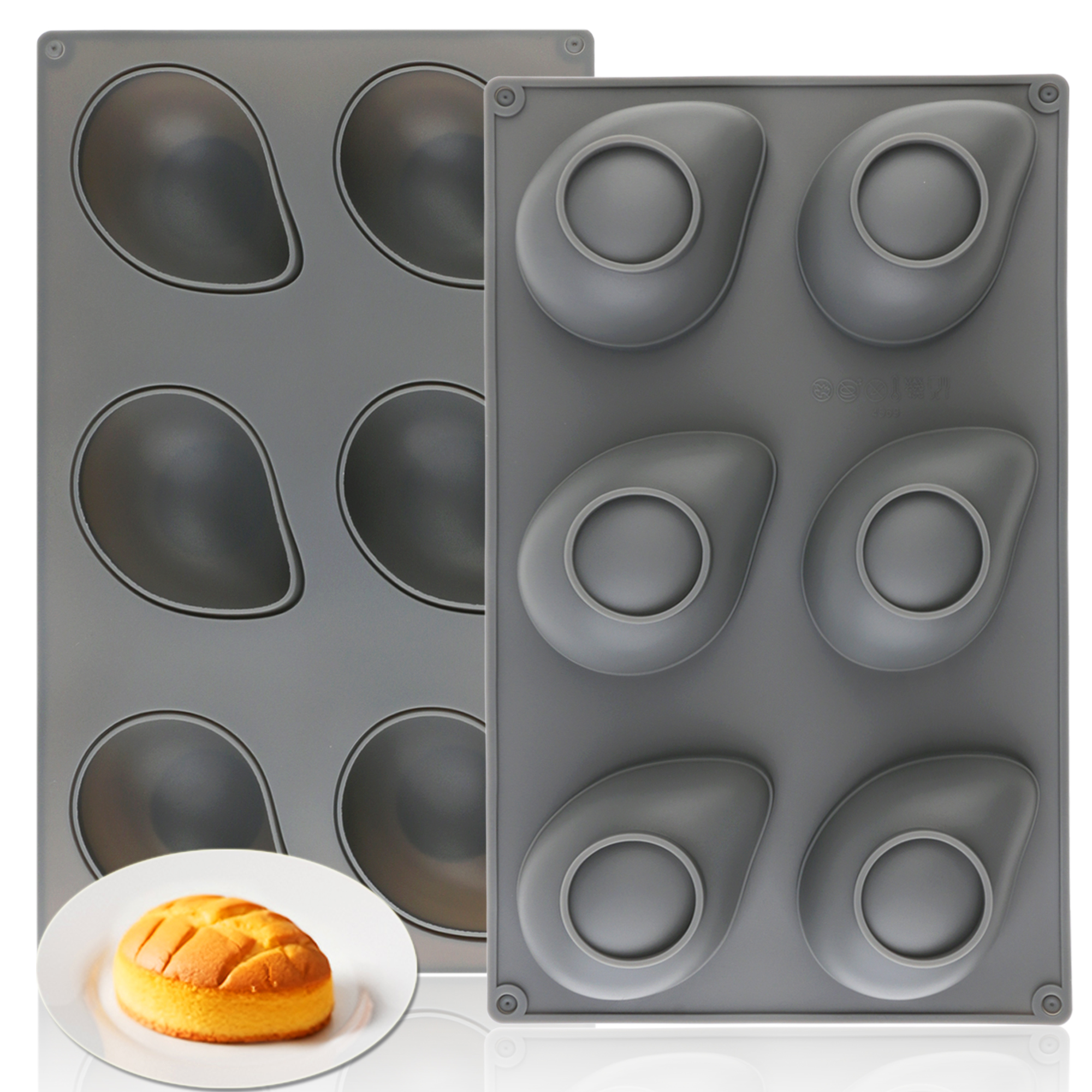 1pcs Gray Thick Silicone Mouss - مراجعة Soap Making Tray وسعره