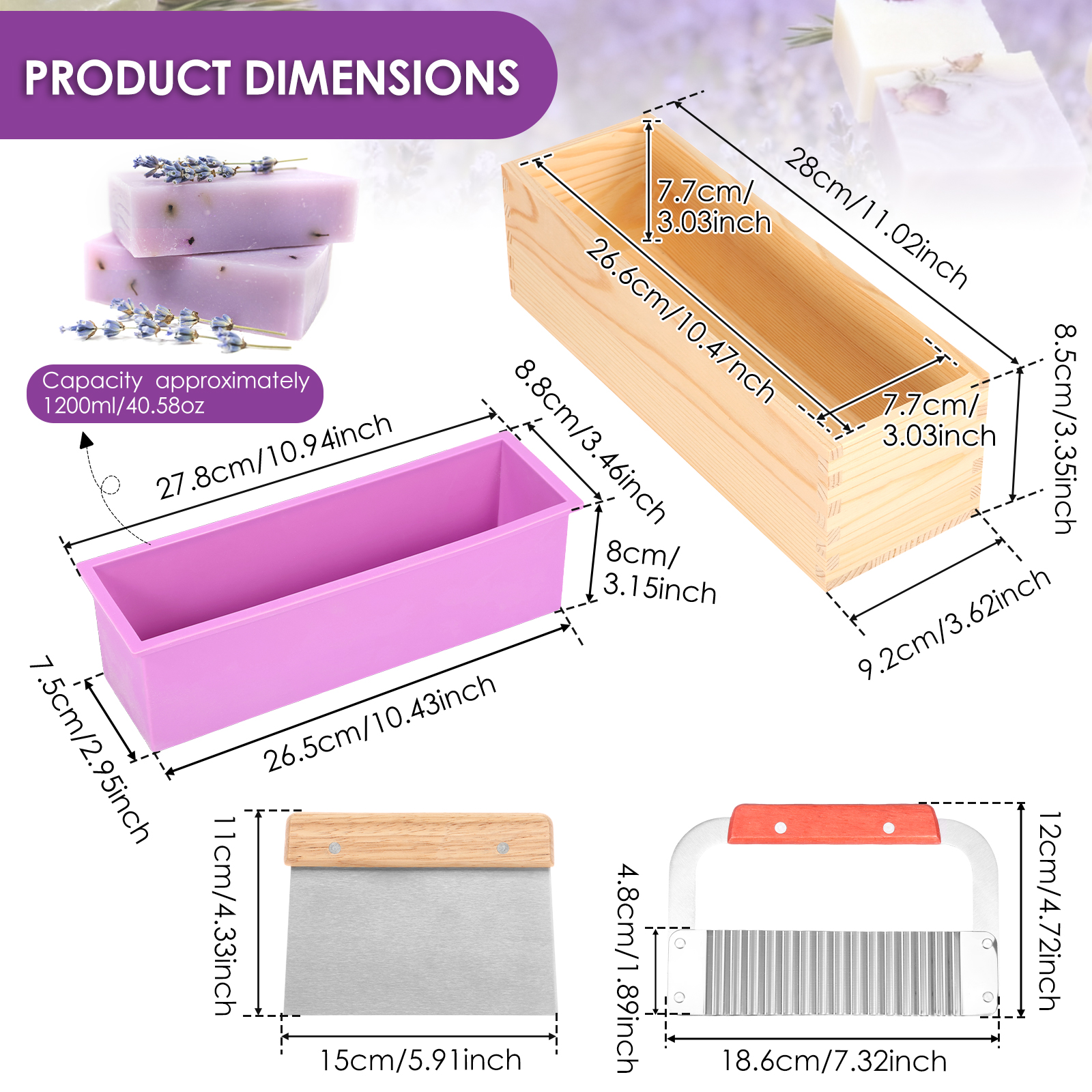 1Set Soap Making Mold Heat Res - مراجعة Soap Making Diy Kit وسعره
