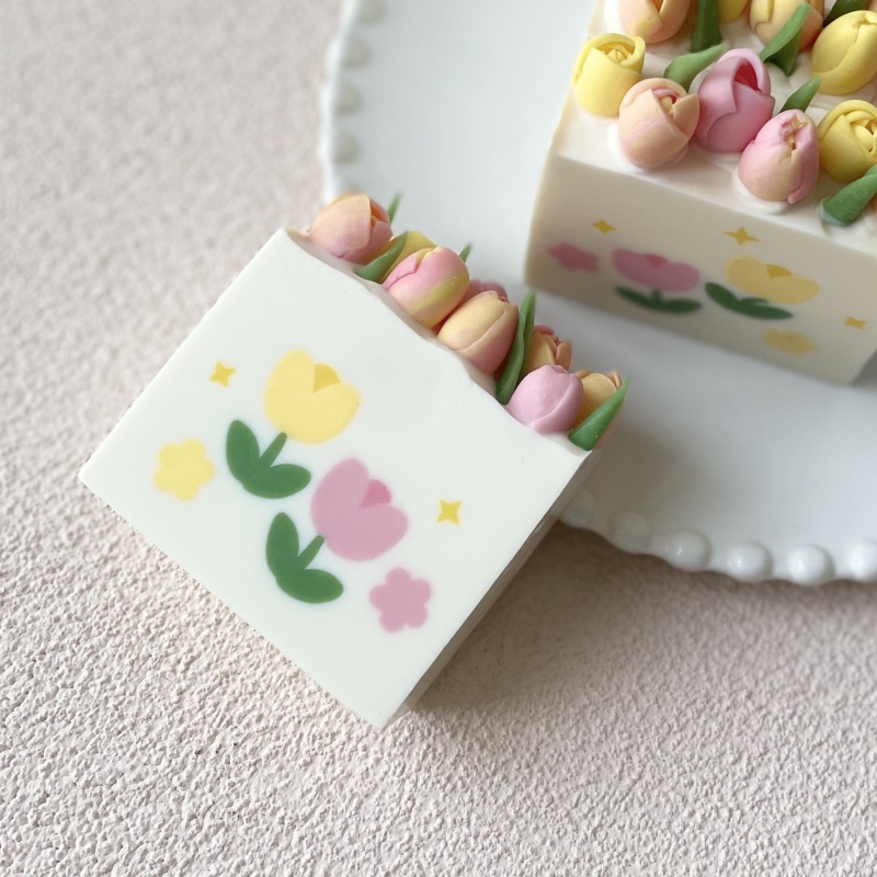 Flower Tulip Pattern Clay Extr - مراجعة Soap Making Hobby وسعره