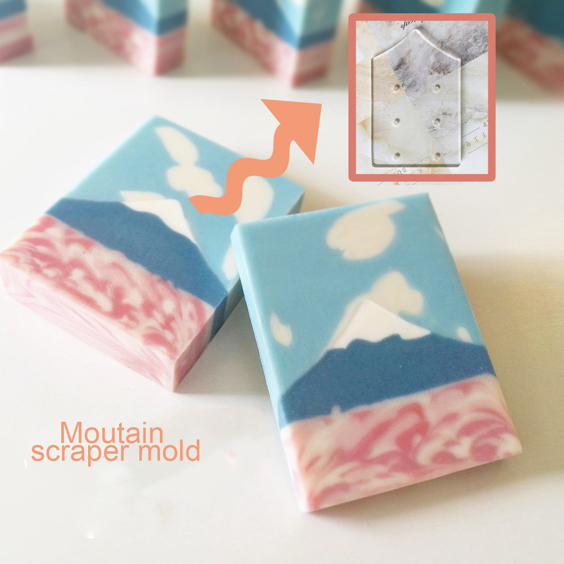 Moutain Pattern Scraper Rib So - مراجعة Soap Making Hobby وسعره