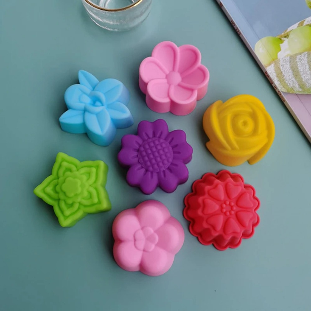 Cute 5cm Flower Silicone Cake  - مراجعة Soap Making Workshop وسعره