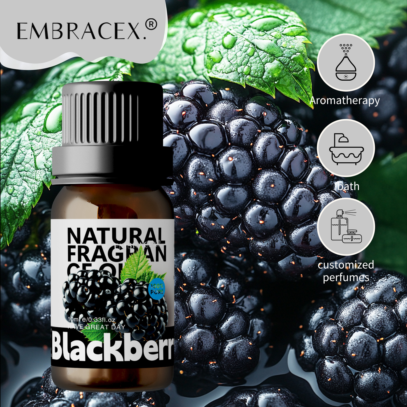 10ml Blackberry Essential Oils - مراجعة Soap Making Oils وسعره
