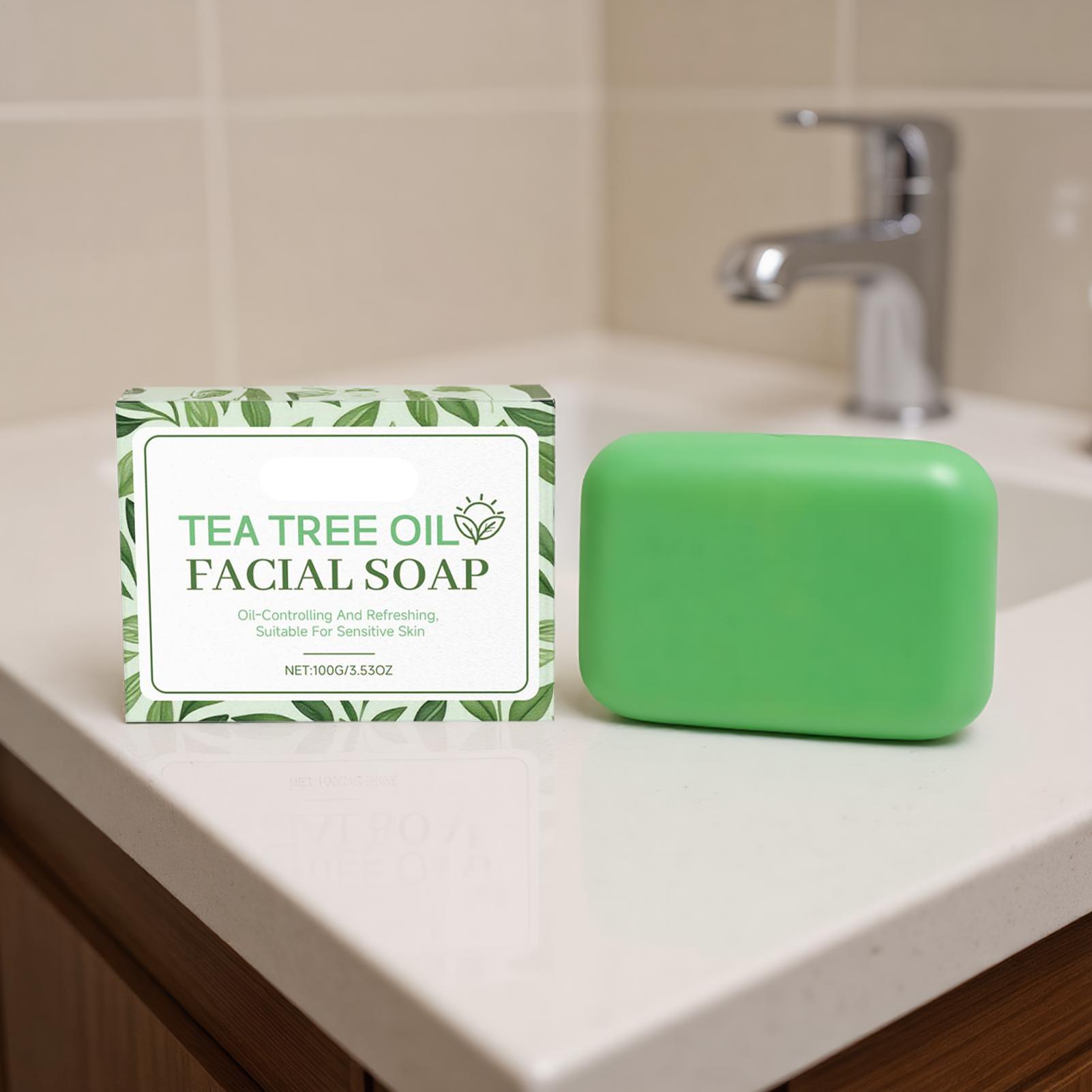 1pc Tea Tree Soap for Face Bod - مراجعة Soap Making Oils وسعره