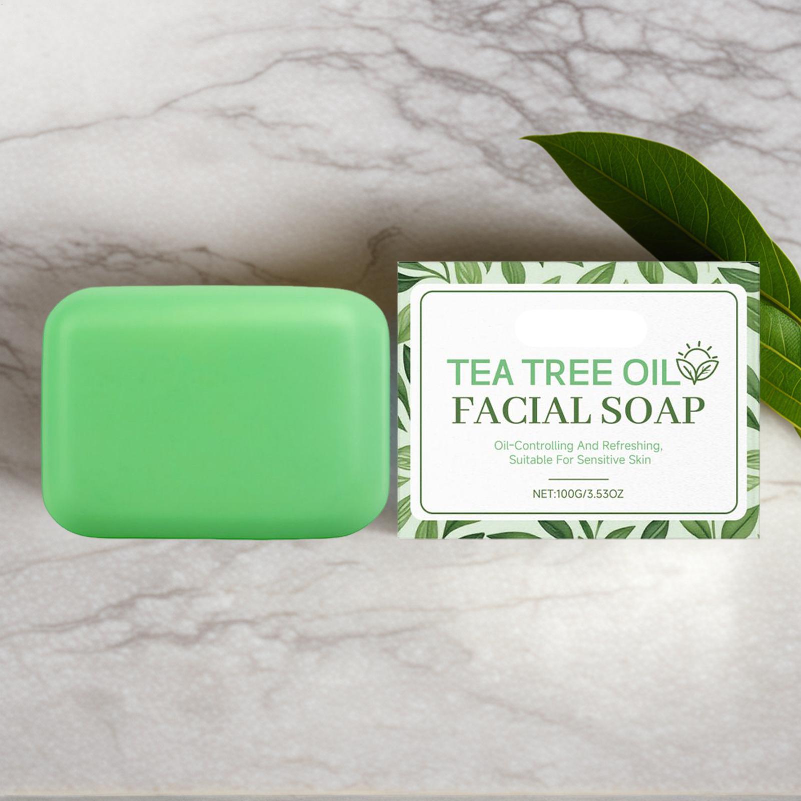 1pc Tea Tree Soap for Face Bod - مراجعة Soap Making Oils وسعره