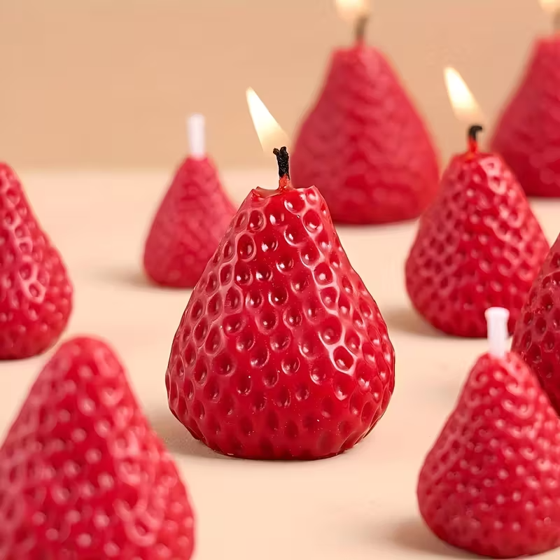 Strawberry Silicone Candle Mol - مراجعة Soap Making Tray وسعره