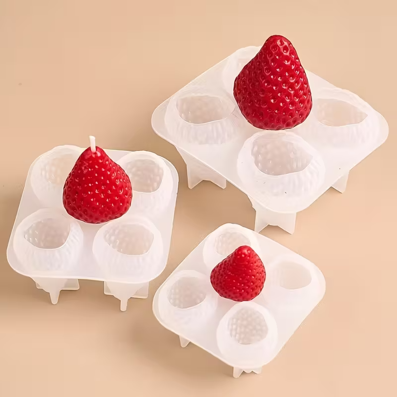 Strawberry Silicone Candle Mol - مراجعة Soap Making Tray وسعره