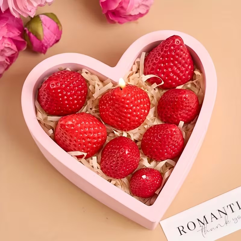 Strawberry Silicone Candle Mol - مراجعة Soap Making Tray وسعره