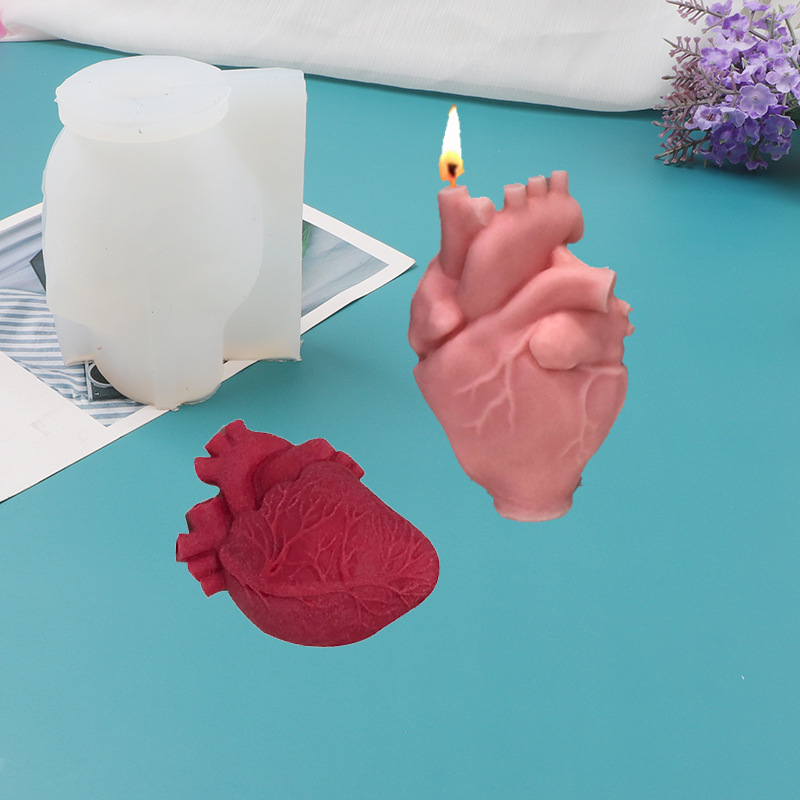 DIY Human Heart Silicone Candl - مراجعة Soap Making Diy Kit وسعره