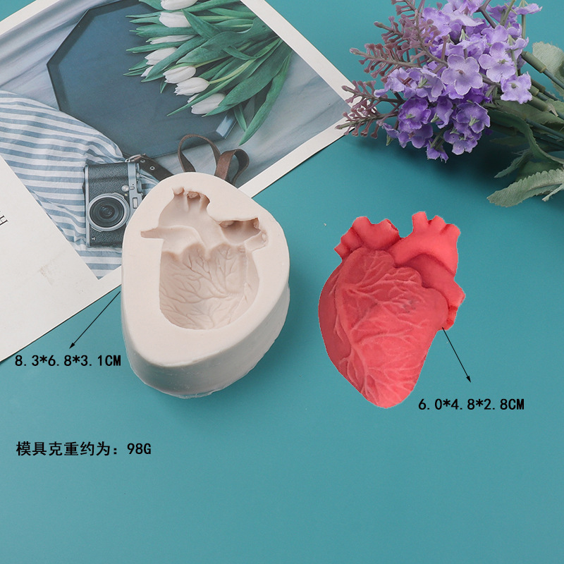 DIY Human Heart Silicone Candl - مراجعة Soap Making Diy Kit وسعره