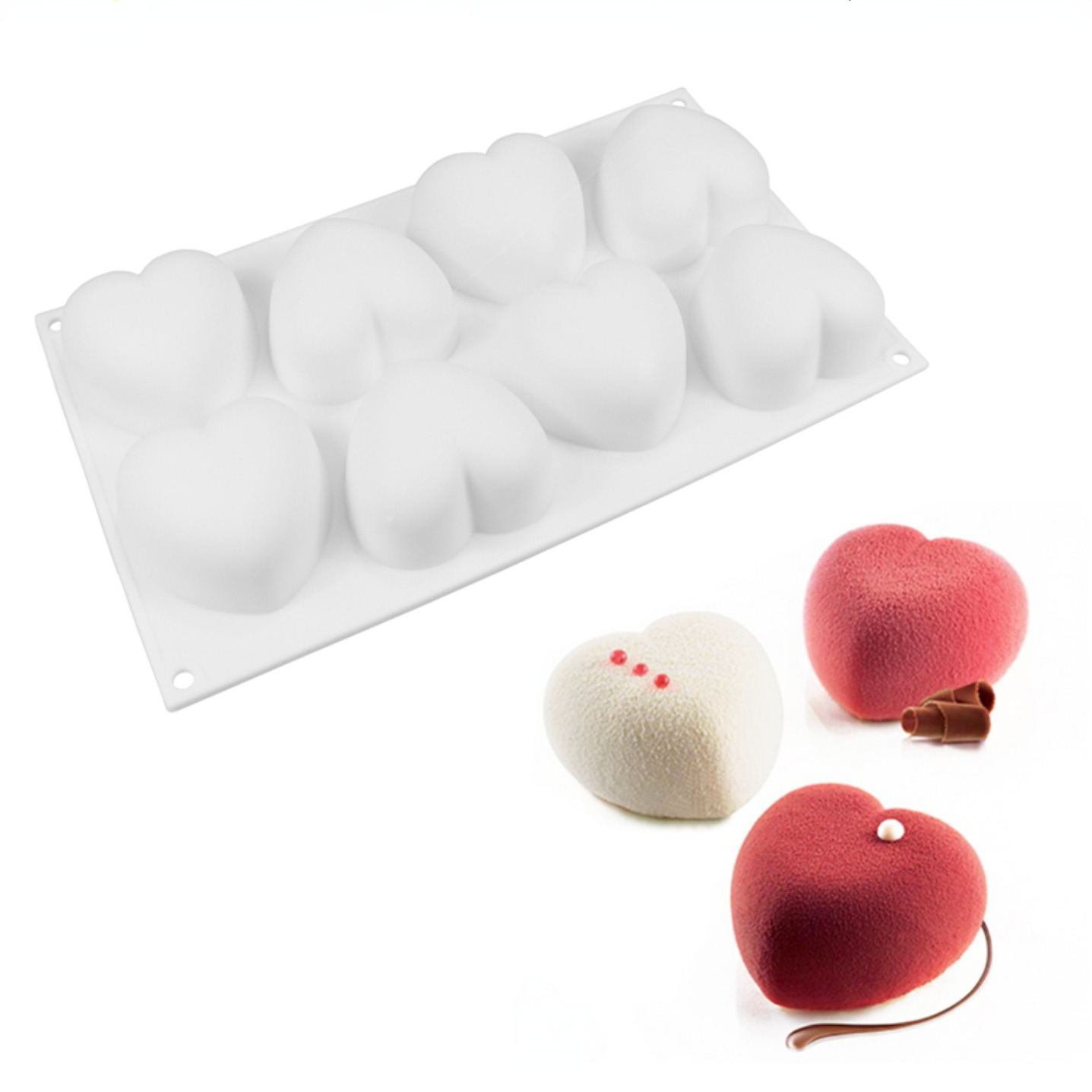 Love Heart Silicone Soap Mold  - مراجعة Soap Making Tray وسعره