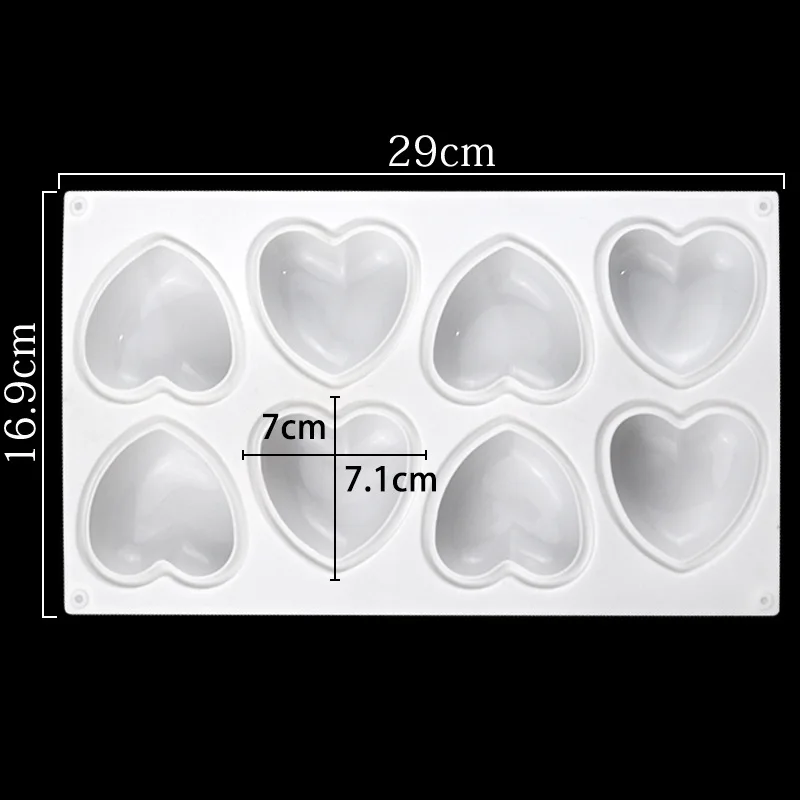 Love Heart Silicone Soap Mold  - مراجعة Soap Making Tray وسعره