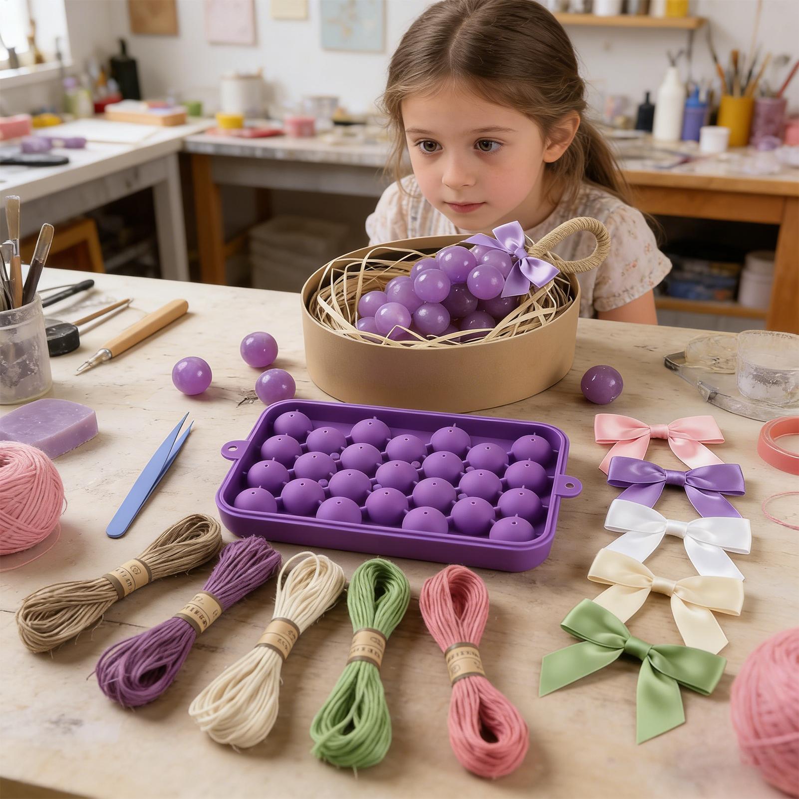 Grape Soap Mold Easy-Release F - مراجعة Soap Making Ideas وسعره