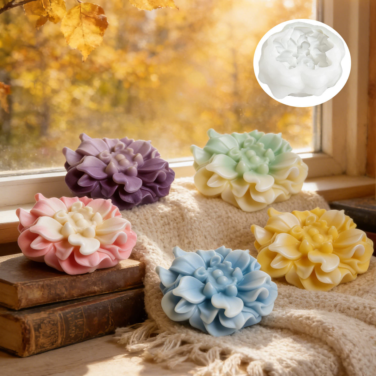 Silicone Mold Flower Shape 3D  - مراجعة Soap Making Hobby وسعره