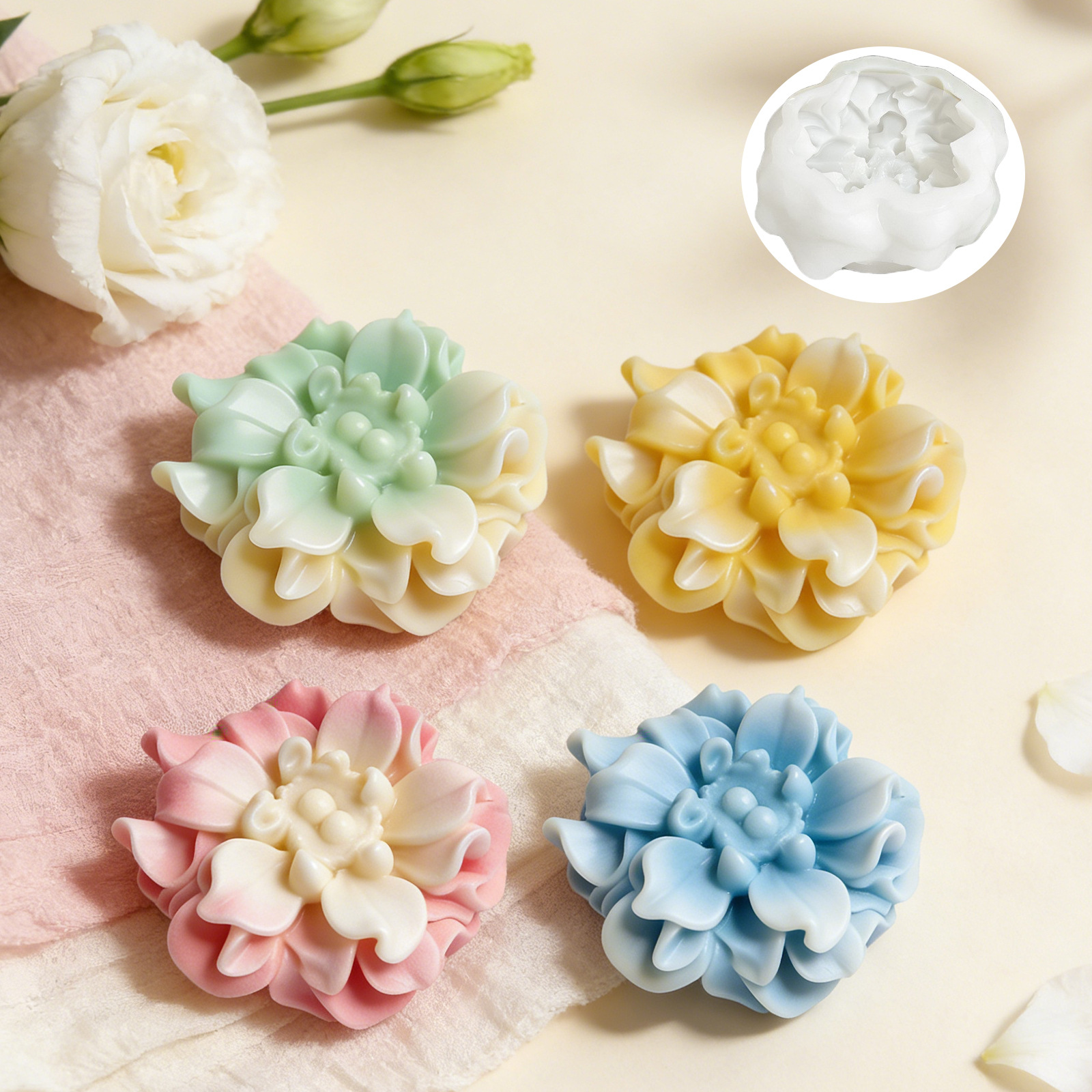 Silicone Mold Flower Shape 3D  - مراجعة Soap Making Hobby وسعره