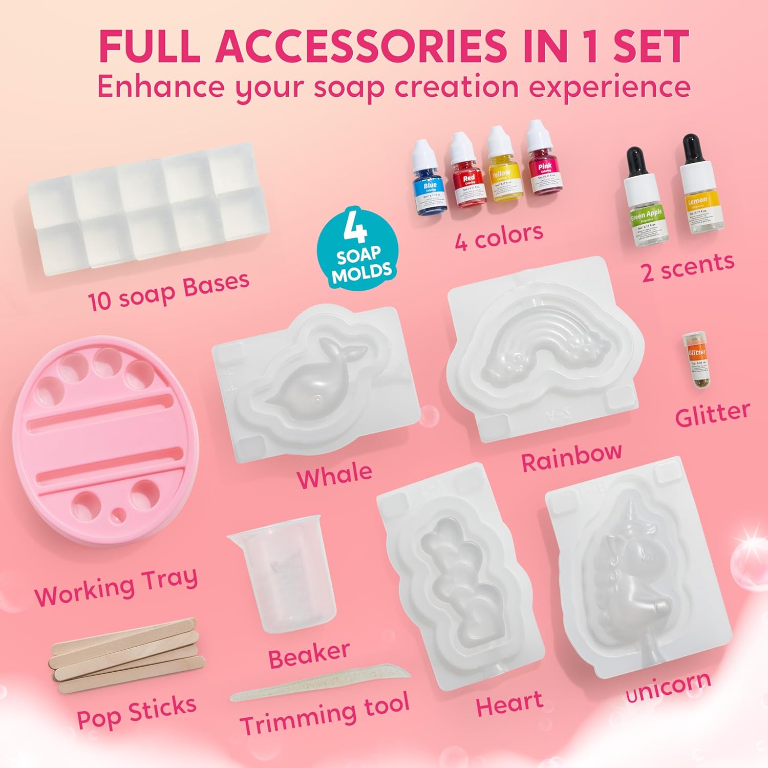 JOYFY Unicorn Soap Making Kit  - مراجعة Soap Making Ideas وسعره