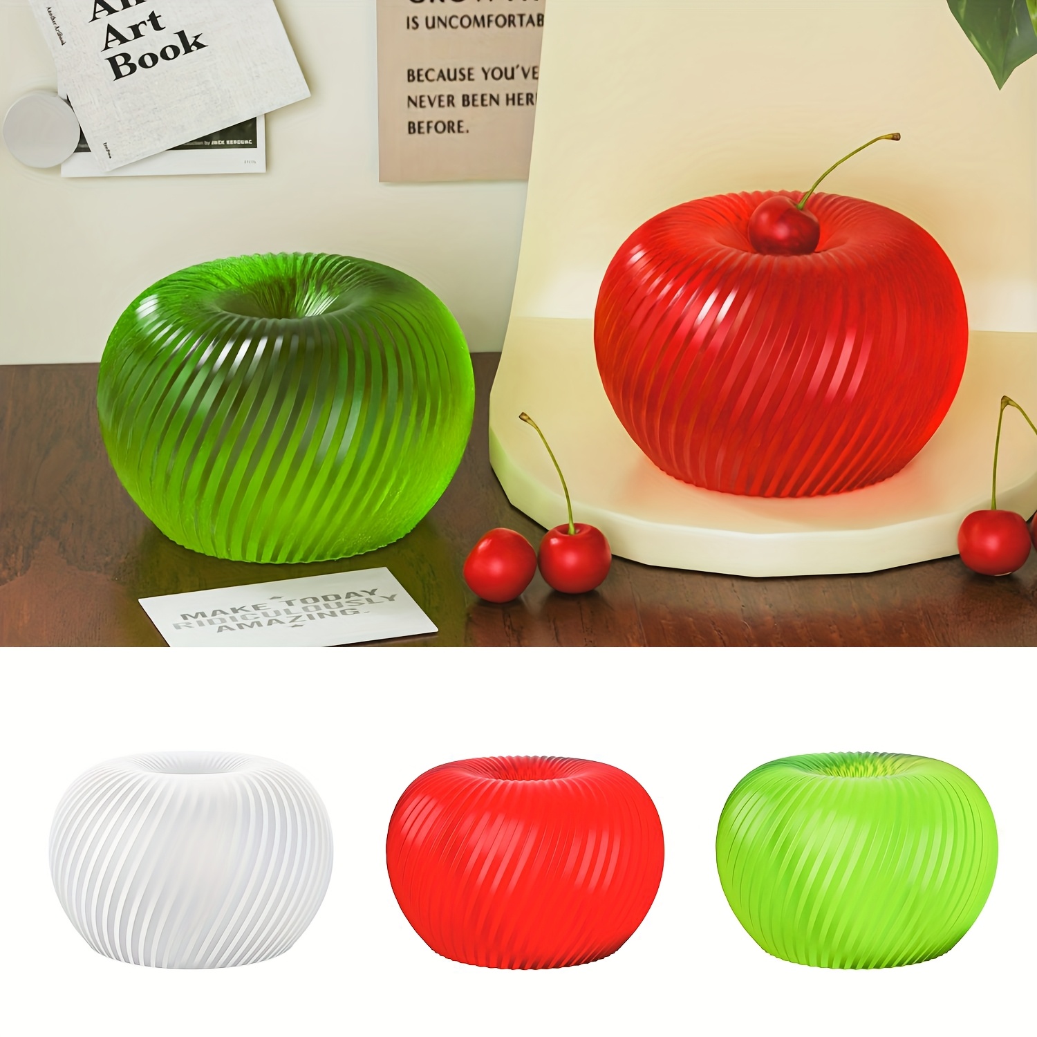 A trendy red apple silicone mo - مراجعة Soap Making Tray وسعره