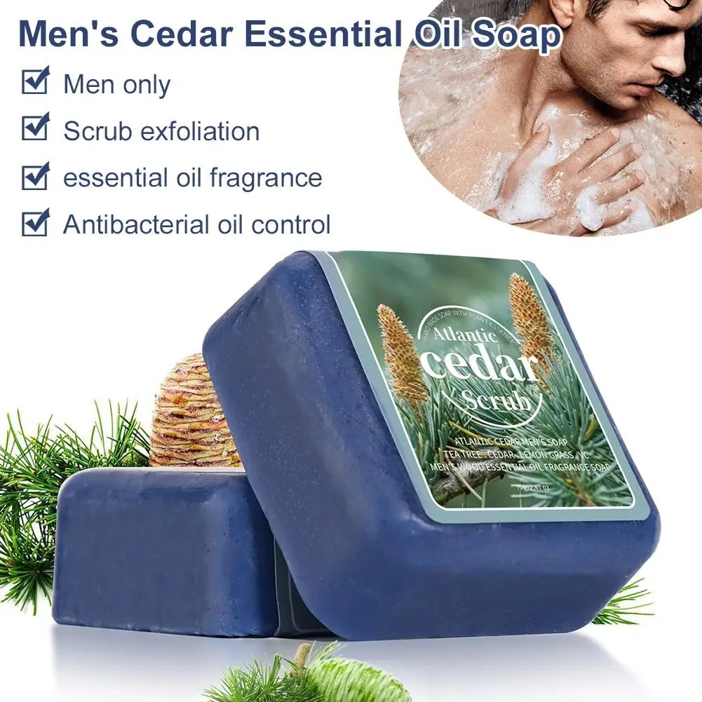 Men's Cedar Essential Oil Soap - مراجعة Soap Making Oils وسعره