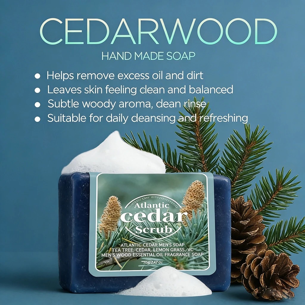 Men's Cedar Essential Oil Soap - مراجعة Soap Making Oils وسعره