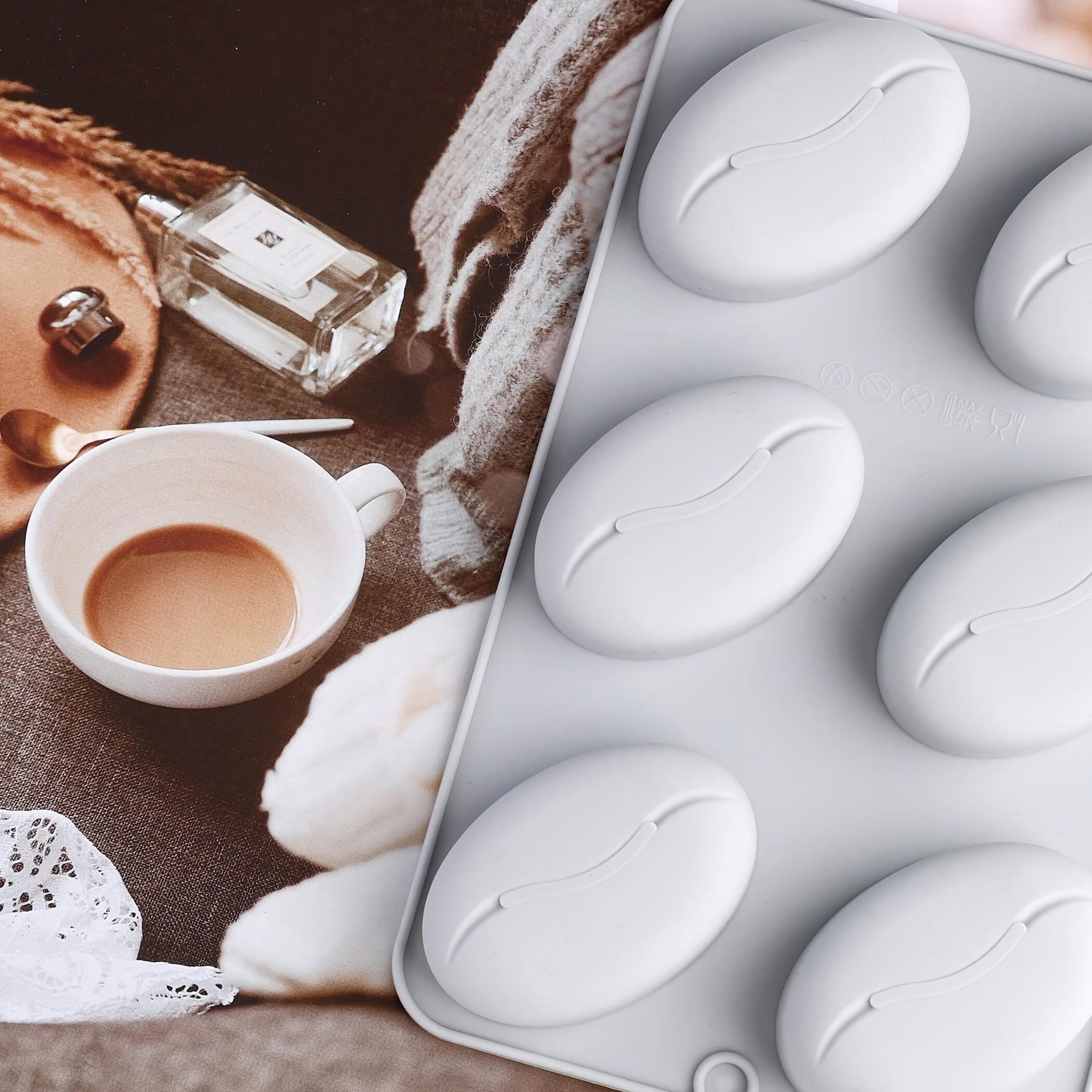 Silicone Mold for Coffee Beans - مراجعة Soap Making Ideas وسعره